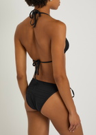 Toteme Monogram Pointelle Bikini Briefs Black