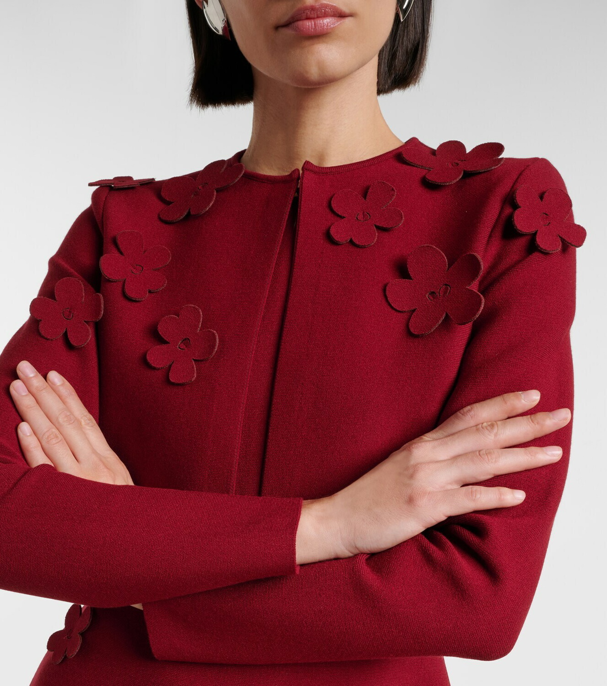 Oscar de la Renta Floral cropped cardigan