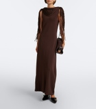 Altuzarra Fringed jersey maxi dress