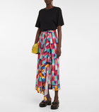 Dries Van Noten - Printed wrap midi skirt