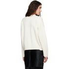 Loulou de Saison Off-White AIDAR LDS Wool Cashmere Cardigan