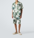 Dolce&Gabbana Printed silk twill shorts