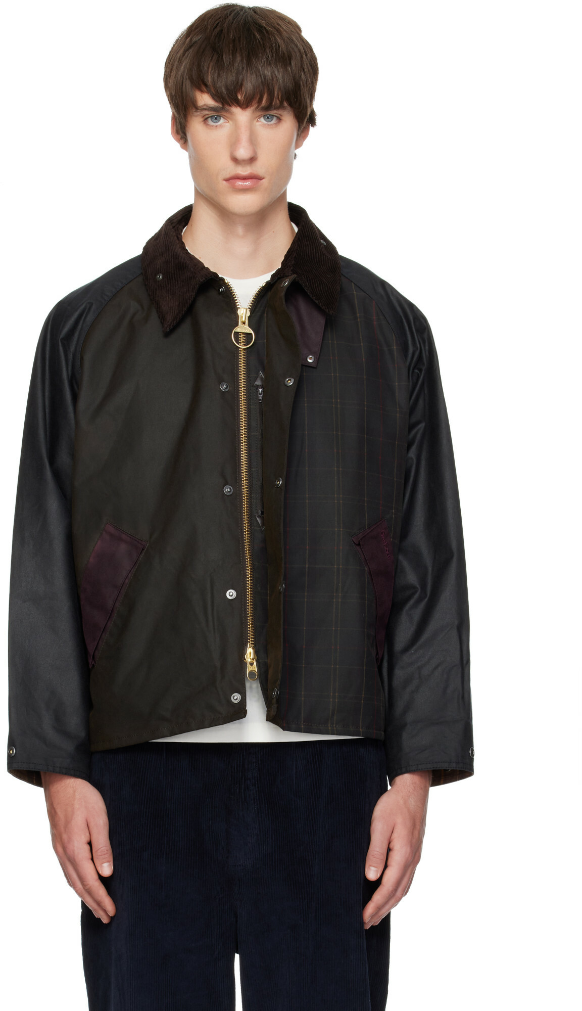Barbour Men's Transport Padded Casual Jacket in Black Barbour