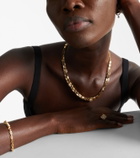 Suzanne Kalan Block-Chain 18kt gold necklace with diamonds