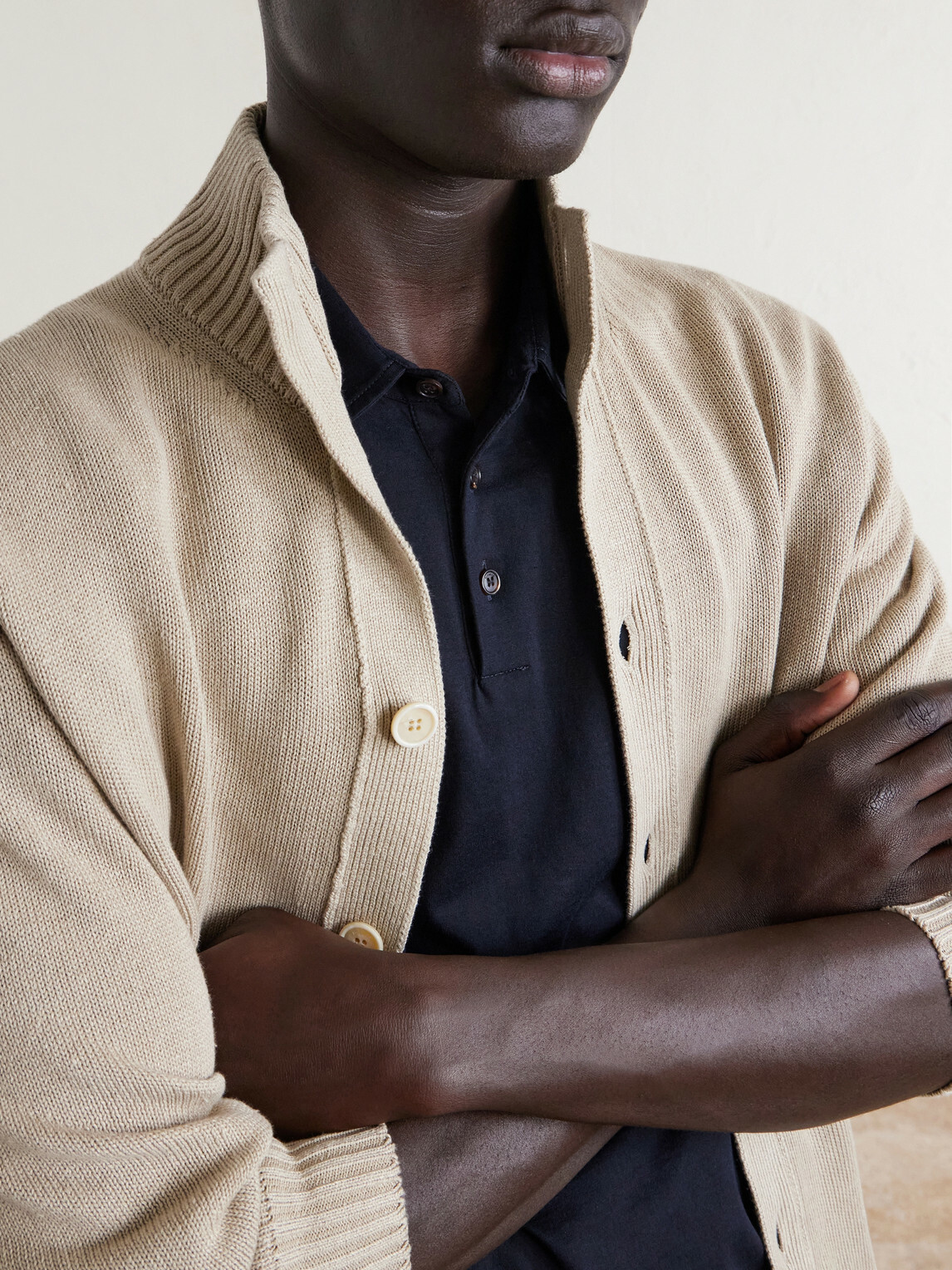 Slowear - Cotton and Silk-Blend Jersey Polo Shirt - Blue