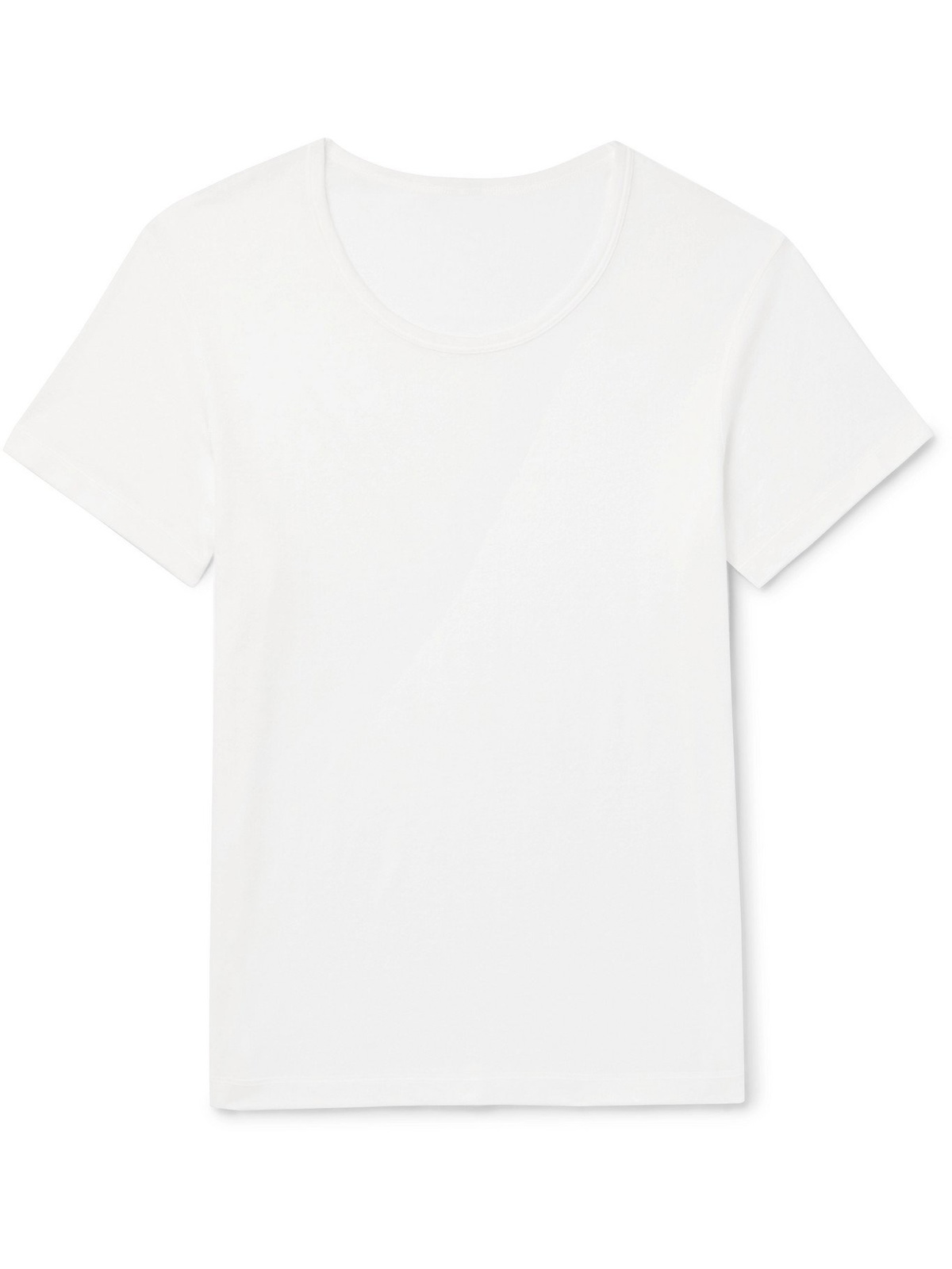 YINDIGO AM - Air-Knit Perforated Cotton T-Shirt - White - M