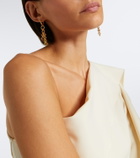 Déhanche Revenge asymmetric chain drop earrings