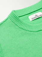 Stone Island - Logo-Appliquéd Wool-Blend Sweater - Green