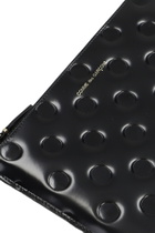 Comme des Garçons Wallet Clutch In Black Leather