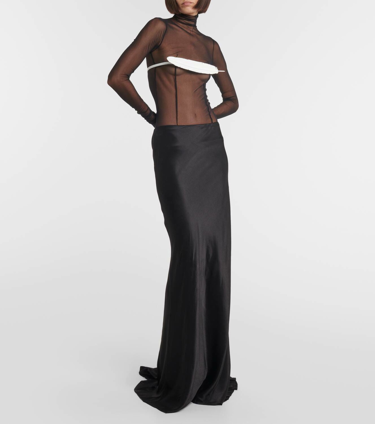 Ann Demeulemeester Satin maxi skirt Ann Demeulemeester