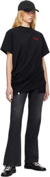 Charles Jeffrey LOVERBOY Black Topsy Turvy T-shirt