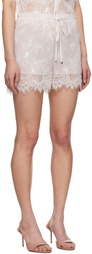 Blumarine White Rébrodé Shorts