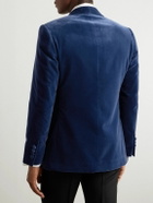 Kingsman - Cotton-Velvet Tuxedo Jacket - Blue
