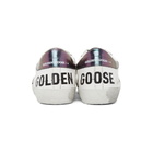 Golden Goose White and Grey Superstar Sneakers