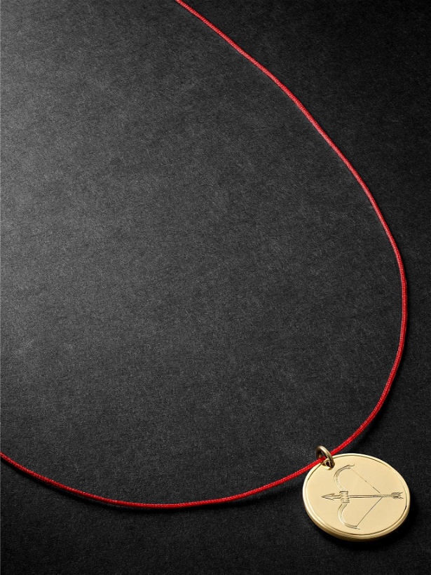 Photo: Duffy Jewellery - Sagittarius 18-Karat Gold and Cord Necklace