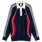 Adidas Men's Wicons Polo in Night Indigo/Better Scarlet/Off White
