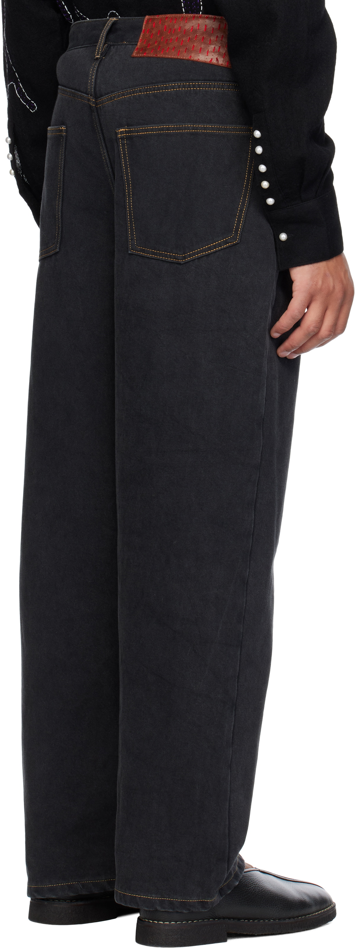 Glass Cypress Black Straight Leg Jeans