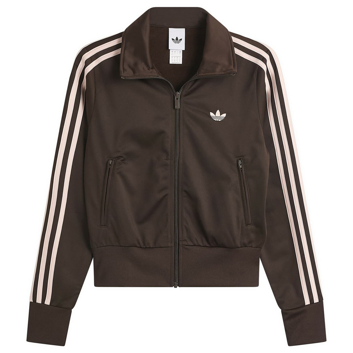 Adidas Women's Classic Firebird Track Top in Aurora Coffee/Sandy Pink