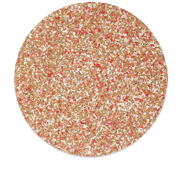 Photo: Yod and Co Speckled Cork Round Place Mat in Red