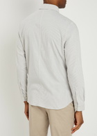 Lestrange The All Day Striped Cotton-blend Oxford Shirt Grey