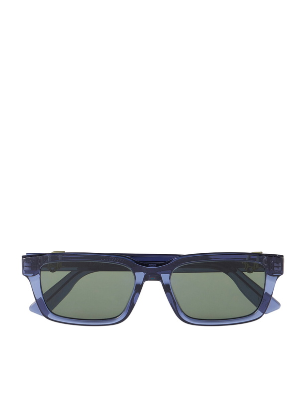 Photo: Dior Eyewear - Dior Oblique S5l D-Frame Acetate Sunglasses - Blue
