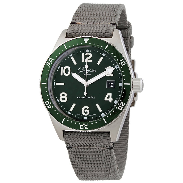 Photo: Glashutte Original SeaQ Automatic Green Dial Mens Watch 1-39-11-13-83-34