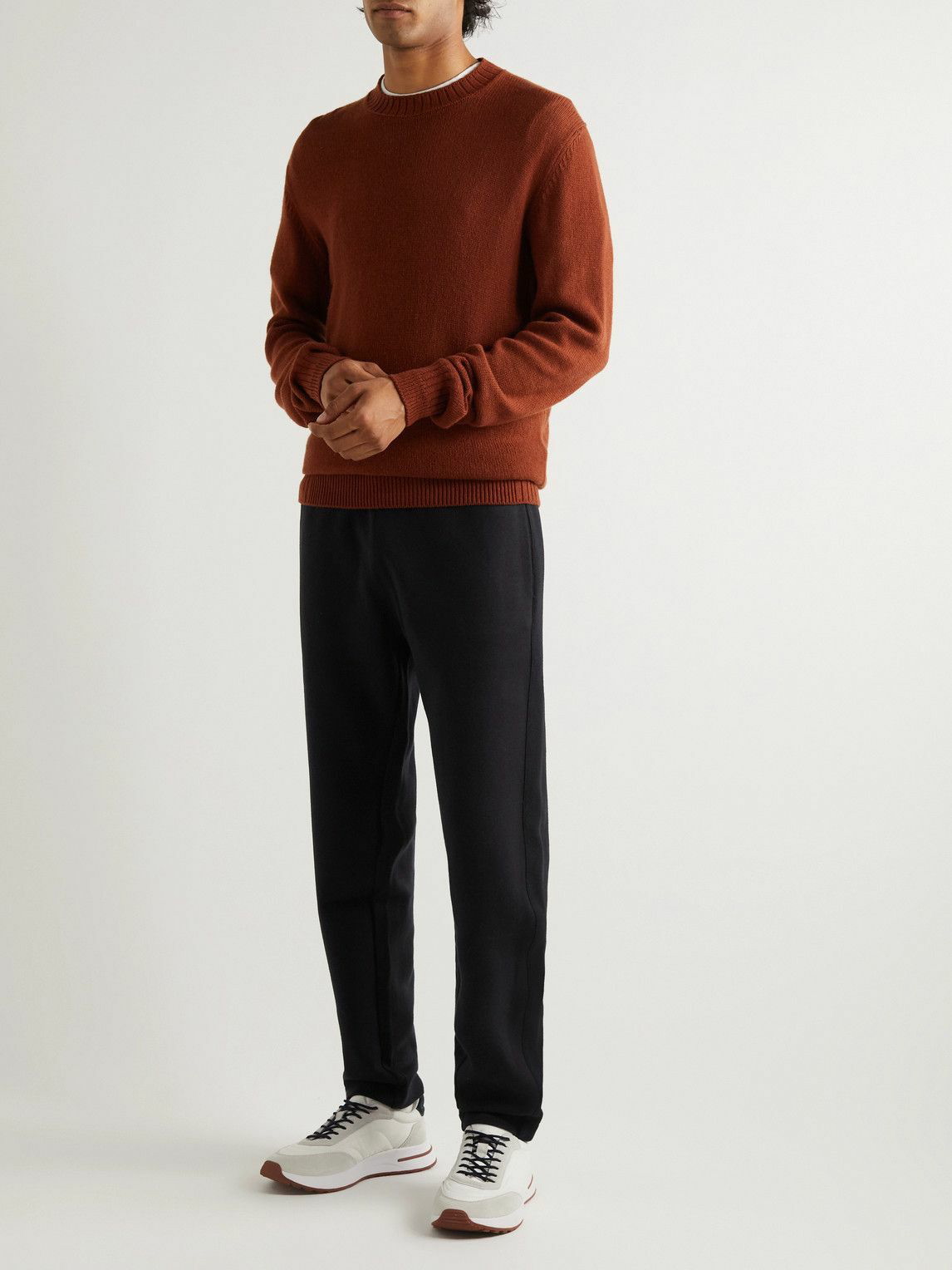 LORO PIANA Tapered Cashmere and Silk-Blend Sweatpants for Men