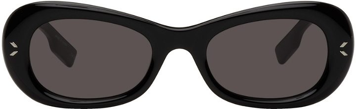 Photo: MCQ Black Oval Sunglasses