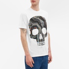 Paul Smith Men's Large Skull T-Shirt in White