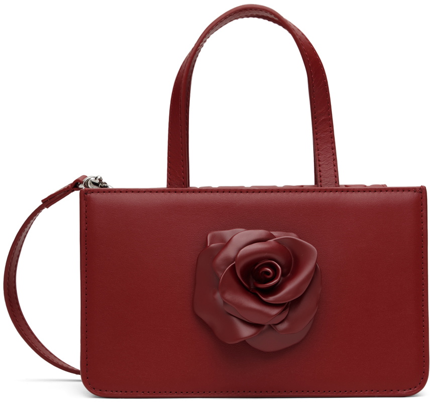 Puppets and Puppets Red Small Rose Bag
