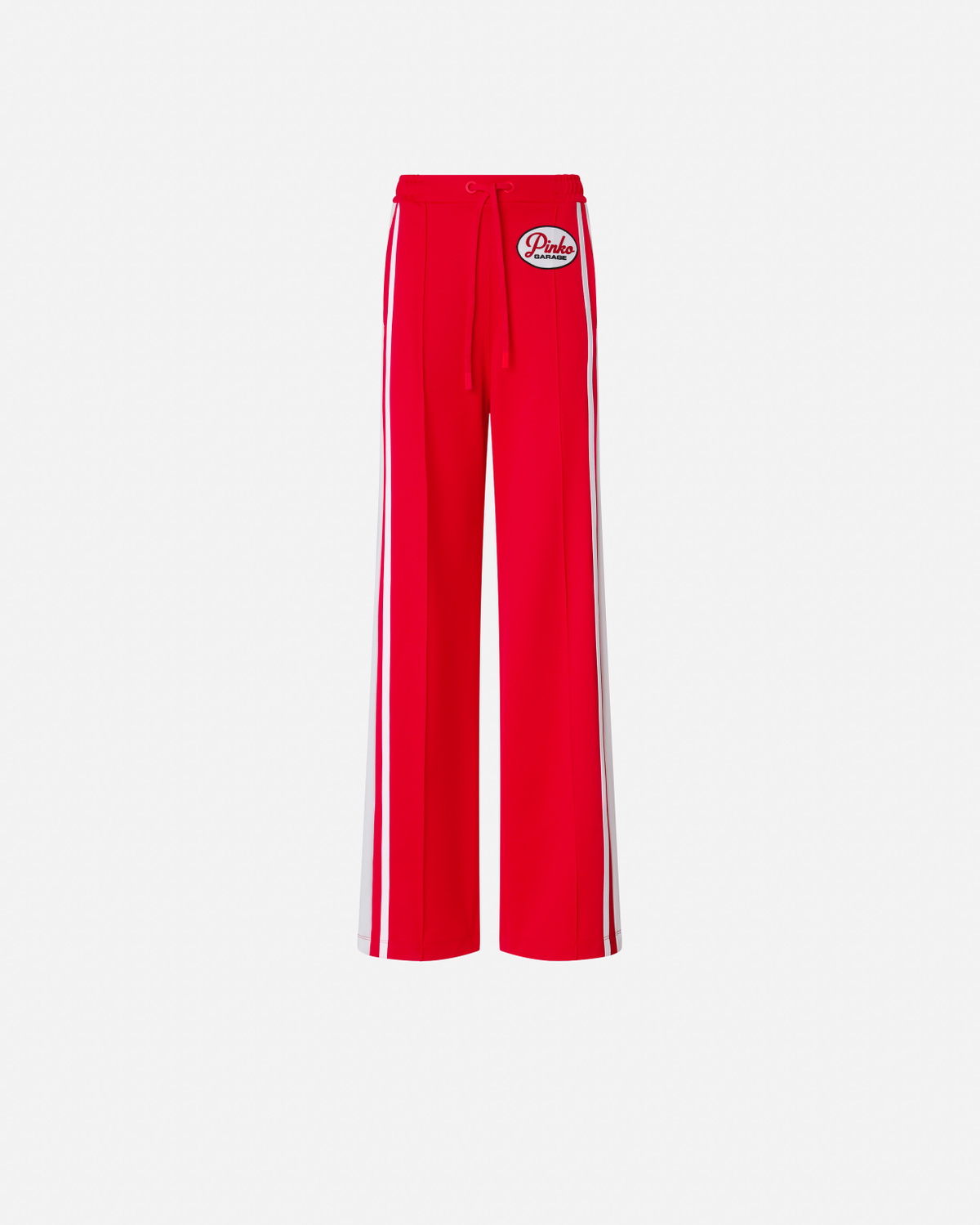 Pinko Pinko Garage Sports Trousers With Side Band Detail Red/Butter