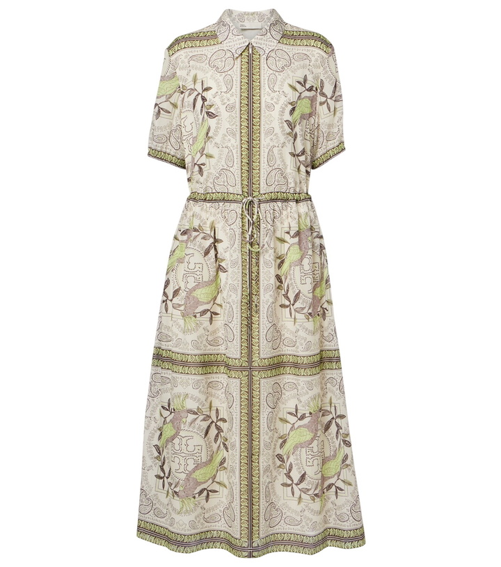 sachin and babi light blue dress Tory Burch Embroidered cotton midi dress Tory Burch