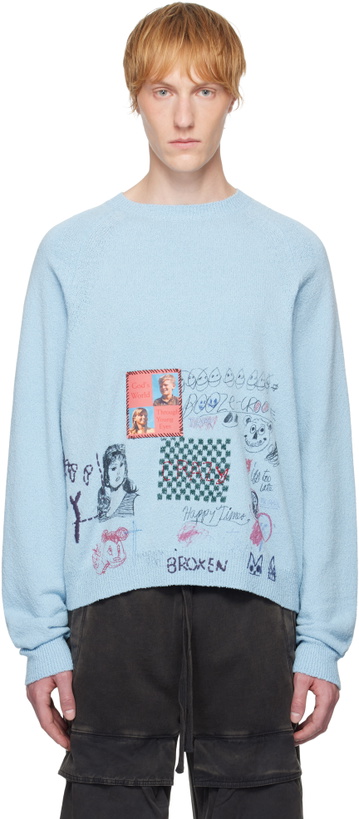Photo: PALY Blue 'Booze Crooze' Knit Sweater