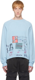 PALY Blue 'Booze Crooze' Knit Sweater