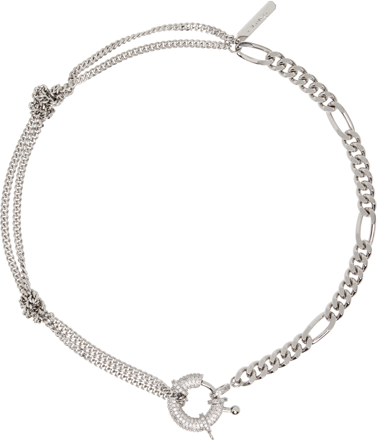 Justine Clenquet Silver Andrew Necklace Justine Clenquet
