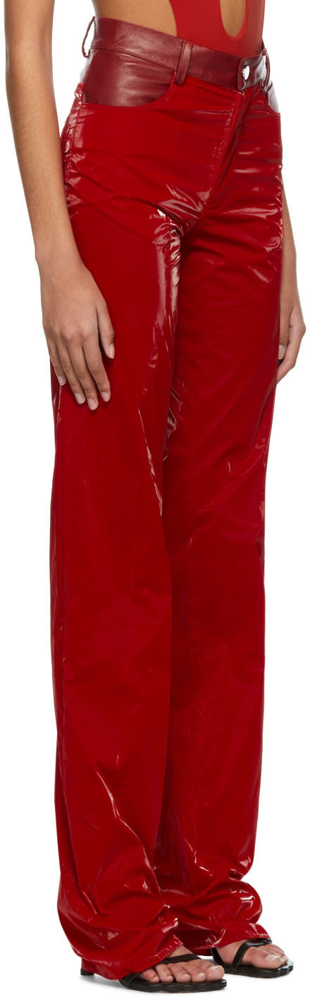 Maximilian Davis Red Spain Jeans