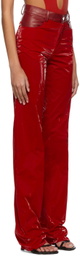 Maximilian Davis Red Spain Jeans