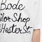 Bode Men's Tailor Shop T-Shirt in White