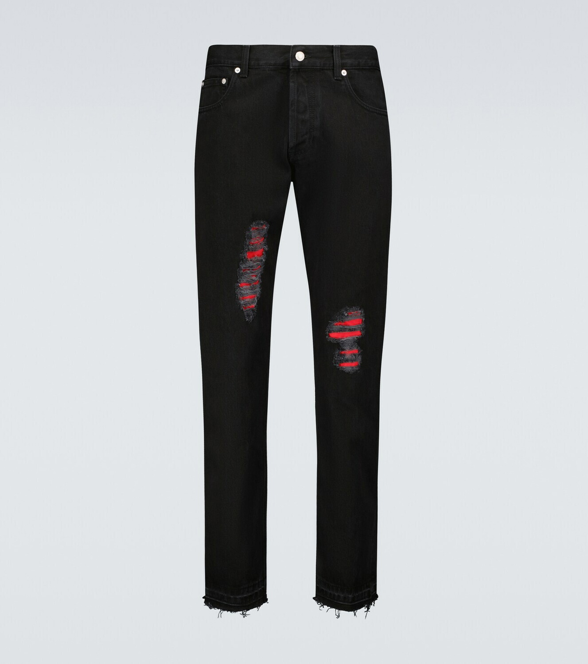 Alexander McQueen Distressed slim-fit jeans Alexander McQueen