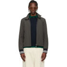 Moncler Gray Prieure Reversible Down Bomber Jacket