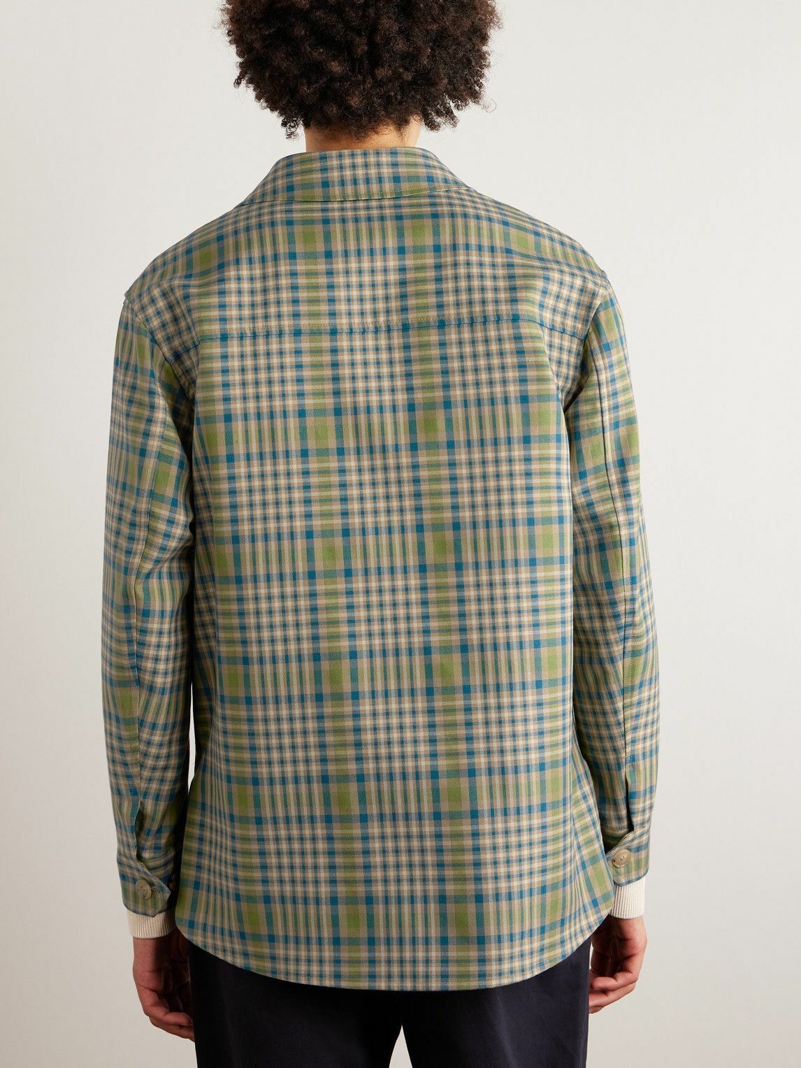 Piacenza Cashmere - Checked Cotton Overshirt - Green