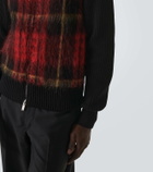 Alexander McQueen Tartan mohair and silk-blend bomber jacket