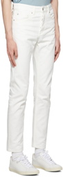 Maison Kitsuné White Slim Fit Jeans