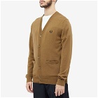 Fred Perry Authentic Men's Merino Cardigan in Shaded Stone