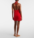 Anna Kosturova Filigree crochet cotton minidress