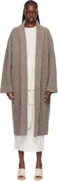 Lauren Manoogian Taupe Double Face Long Coat