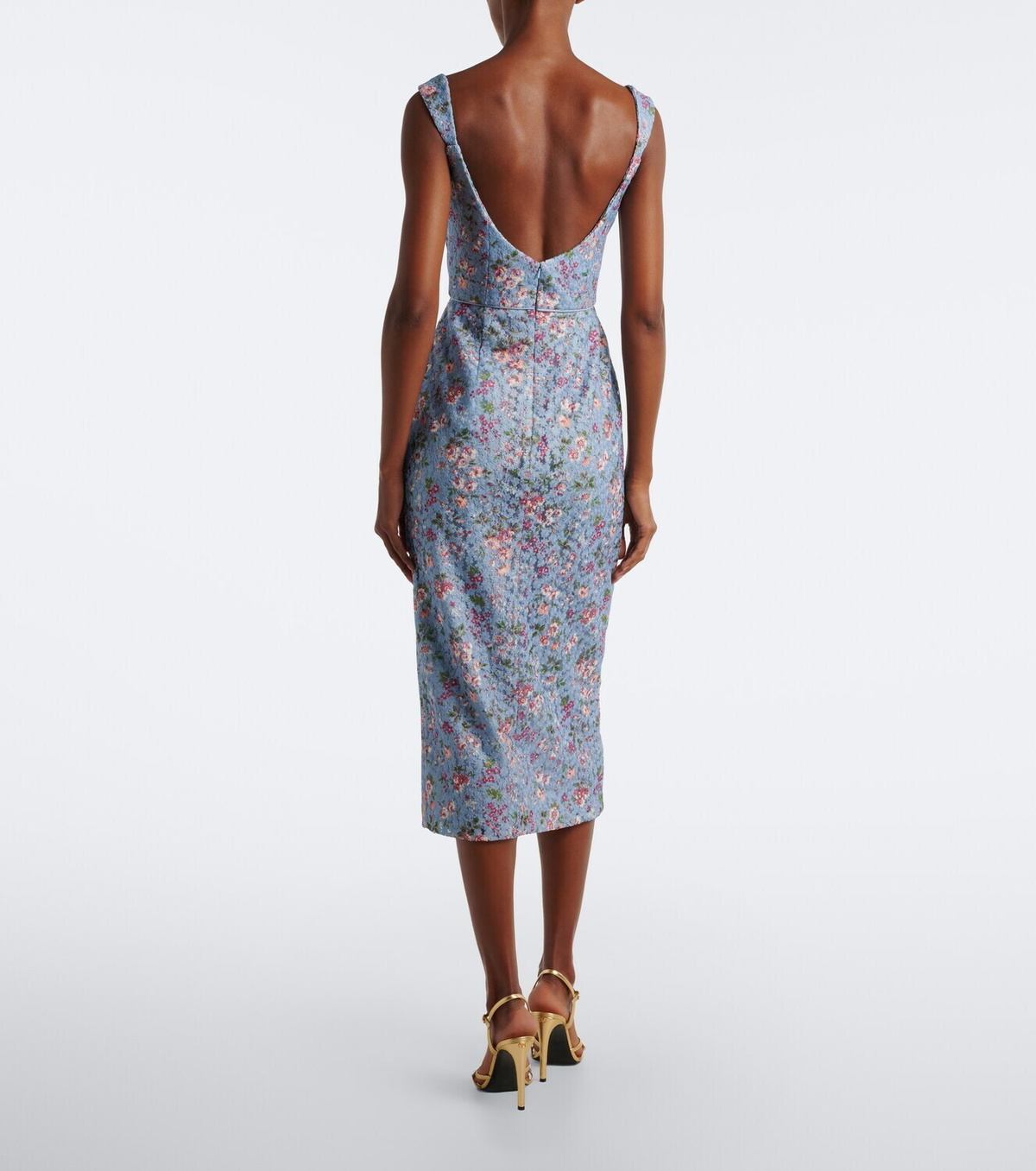 Markarian Marla floral lace bustier dress