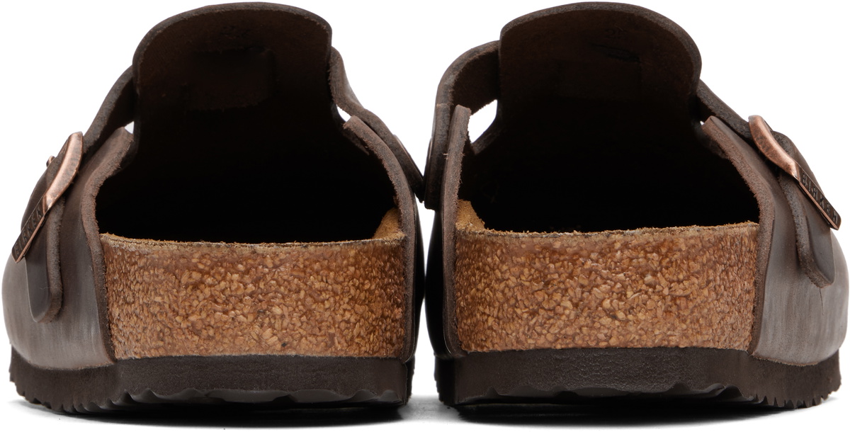 Birkenstock Brown Regular Boston Slip-on Loafers