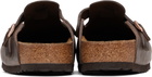 Birkenstock Brown Regular Boston Slip-on Loafers