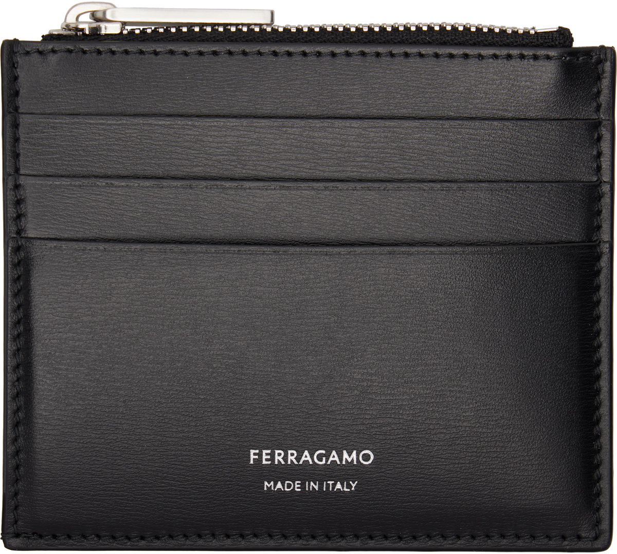 Ferragamo Black Florence Card Holder